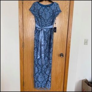 NWT Adrianna Papell Blue Gown Size 6